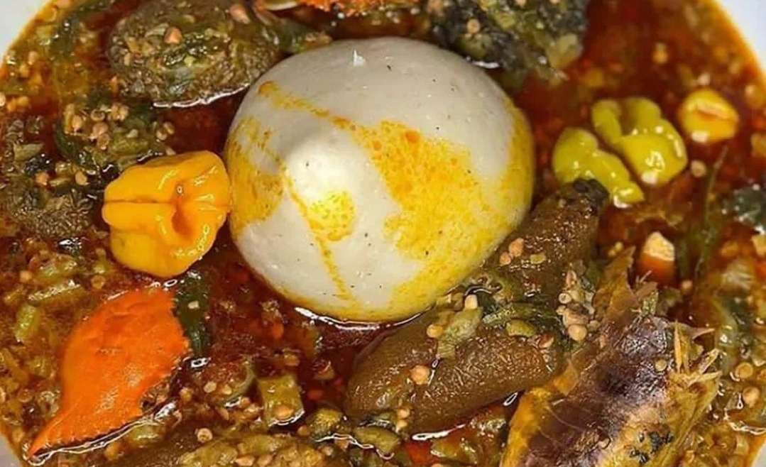 Banku & Okro Soup